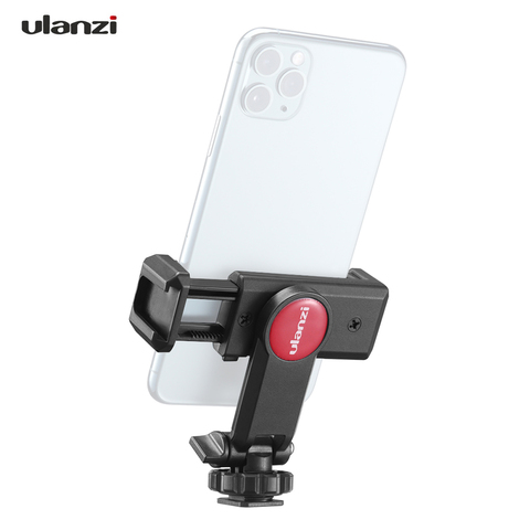 Ulanzi rotatif trépied support pour téléphone pince pince adaptateur de montage avec 1/4 chaussure chaude Microphone montage chaussure froide 360 degrés rotatif ► Photo 1/6