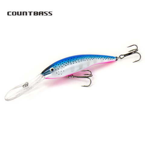 1pc Countbass 110mm 22g queue profonde Wobbler La Peche Au Leurre flottant plongée profondeur 9M appâts Chatterbait leurres de pêche ► Photo 1/6