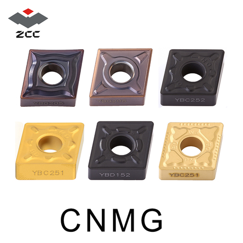 10 pièces/lot CNMG carbure de tungstène insère la promotion CNMG120408 PM DM EF pour P K M zcc.ct CNMG12 outil de coupe cnc plaque tournante ► Photo 1/6