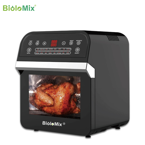 BioloMix 12L 1600W Air friteuse four grille-pain rôtissoire et déshydrateur avec LED écran tactile numérique, 16-en-1 four à poser ► Photo 1/6