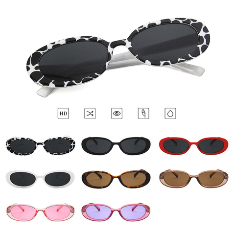 Lunettes de soleil œil de chat UV400, petite monture, verres solaires pour femmes, pour la rue, à la mode, oculos gafa ► Photo 1/6