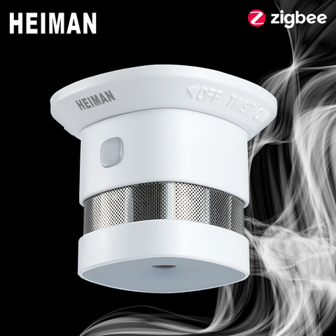 HEIMAN Zigbee 3.0 – détecteur de fumée alarme incendie, système pour maison intelligente 2.4GHz, capteur de prévention de sécurité haute sensibilité, livraison gratuite ► Photo 1/6