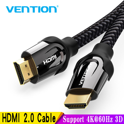 Vention HDMI câble 4K HDMI vers HDMI 2.0 câble cordon pour PS4 Apple TV 4K séparateur boîtier de commutation Extender 60Hz vidéo Cabo câble HDMI 3m ► Photo 1/6