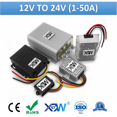 XWST 12 V à 24 V 1A 3A 5A 10A 12A 15A 20A 30A 40A 50A convertisseur de courant continu Boost 12 volts à 24 volts ► Photo 1/6