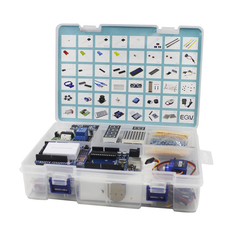 Projet Elego UNO le Kit de démarrage le plus complet pour Arduino UNO R3 Mega2560 Nano avec tutoriel/alimentation/moteur pas à pas ► Photo 1/5