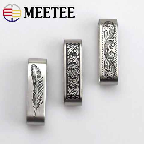 Meetee – anneau métallique en acier inoxydable pour ceintures de 3.7 à 3.9cm, 2 pièces de 40mm, boucle de ceinture, accessoires de vêtements, F1-55 ► Photo 1/6