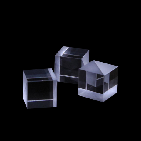 Prisme de division de faisceau de verre optique de 15*15*15mm, Cube Semi-réfléchissant et Semi-transparent, rapport de fente 5: 5 ► Photo 1/6