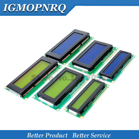 1 pièces LCD1602/1604/2004 module jaune vert/bleu écran 16x2 16x4 20x4 caractère LCD Module d'affichage 1602 1604 2004 5V pour ► Photo 1/5