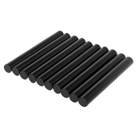 10 pièces/25 pièces 100g colle thermofusible bâton noir haute adhésif 11mm pour bricolage artisanat jouet réparation outil ► Photo 1/6