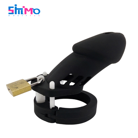 SMMQ Silicone anneau de coq CB6000 mâle chasteté Cage cinq tailles anneau pour testicule jouets sexuels pour hommes balle civière Gay Sex Shop ► Photo 1/6