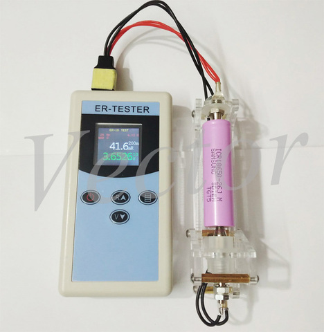 Testeur de résistance interne pour batterie au Lithium à quatre fils, Nickel, hydrogène Phosphate, fer, bouton au Lithium ► Photo 1/4