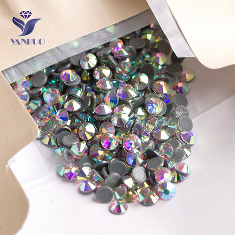 YANRUO 2058HF AB HotFix strass FlatBack strass adhésif thermique correctif cristal pierres pour vêtements ► Photo 1/6