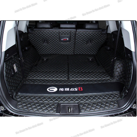 Lsrtw2017 – tapis de coffre de voiture en cuir pour trumpchi gs8, doublure de coffre de voiture, bagages, 5 7 sièges gac, 2017 2022 ► Photo 1/6