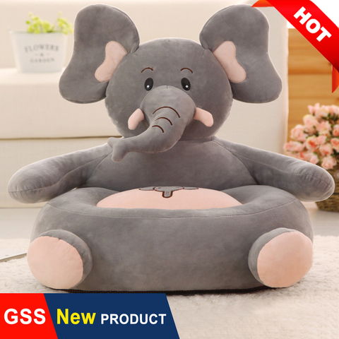 Livraison directe bébé enfants mignon dessin animé haricot sac canapé chaise housse sans remplissage enfants Fuffy en peluche chaise de jeu paresseux plancher siège ► Photo 1/6