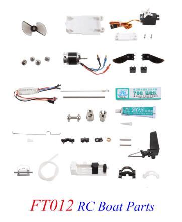 Feilun-ensemble de pièces de rechange pour bateau radioélectrique sans balais FT012/batterie/moteur/moteur/ESC/télécommande/Servo ► Photo 1/5