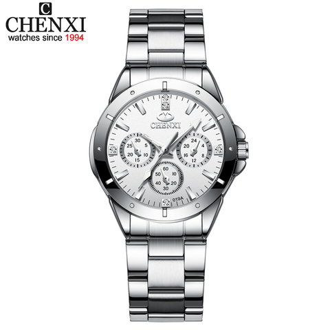 Vente montres femmes mode montre de luxe de mode Tout En Acier Inoxydable de Haute Qualité Diamant Dames Montre Femmes Strass Montres ► Photo 1/6