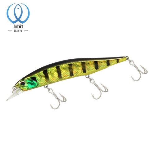 Lubit 13cm 17g nouveau modèle leurres de pêche appâts durs qualité wobblers minnow brochet truite Wobbler flottant manivelle realis jerkbait ► Photo 1/6