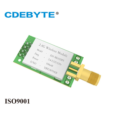 E01-ML01DP5 Ebyte 2.4GHz nRF24L01P IoT RF Module nordique nRF24L01 PA LNA 20dBm 100mW 2.4g émetteur-récepteur ► Photo 1/6