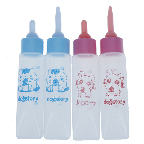 Bouteille de lait pour animaux domestiques, 30ml, mamelon en Silicone, alimentation pour petits animaux, Hamster, chat, chiots, 1 pièce ► Photo 1/6