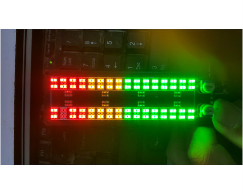 Stereo Audio Level Indicator Music Spectrum LED light 12V 24V Amplifier VU Meter for Car player Light Atmosphere Lamps ► Photo 1/6