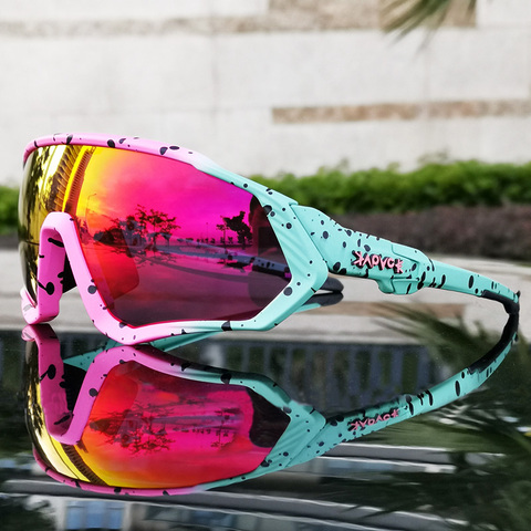 Lunettes de soleil polarisées à 5 lentilles UV400 pour hommes et femmes, cyclisme, vélo de route, course, équitation, pêche, Sport, 2022 ► Photo 1/6