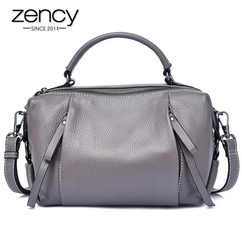 Zency 2022 nouveau modèle de mode de haute qualité femmes sac à main 100% en cuir véritable sac à bandoulière classique femme sac à bandoulière ► Photo 1/6