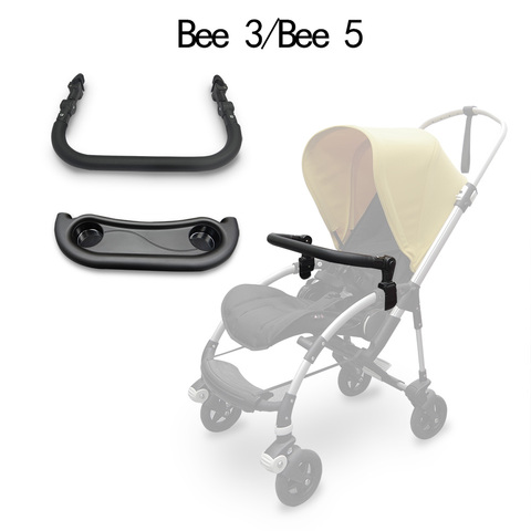 Bébé poussette accoudoir assiette pour Bugaboo Bee3/5 et Babyzen Yoyo Yoya PU cuir ou EVA repose-mains pare-chocs barre accès landau ► Photo 1/6