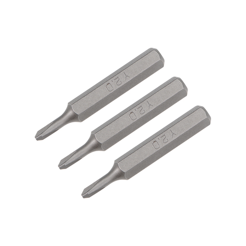 Embouts de tournevis uxcell 3 pièces 5/32 pouces tige hexagonale Y2.0 jeu d'embouts de tournevis 28mm longueur S2 Kit de tournevis outils ► Photo 1/4