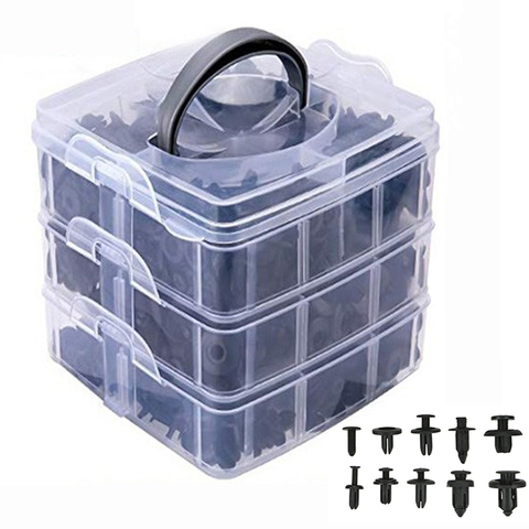 Kit de clips de fixation pour toutes les automobiles, rivets à pression, pour pare-choc, 620, pièces/boîte, clips de fixation de garniture ► Photo 1/4