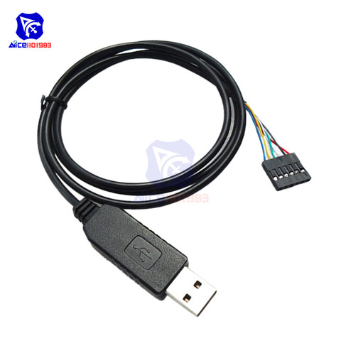 Diymore FTDI FT232RL(6Pin)/PL2303HXD(6Pin)/PL2302TA(4Pin) USB vers TTL UART adaptateur série RS232 câble de téléchargement pour Arduino ► Photo 1/6