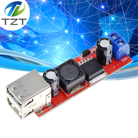 TZT – Module convertisseur abaisseur pour chargeur de véhicule LM2596, 6V-40V à 5V 3A, Double USB ► Photo 1/6