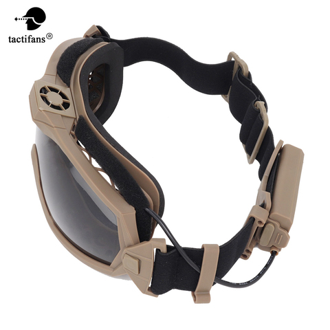 Lunettes tactiques, système de ventilateur Anti-buée, bon Impact, lentille de protection Interchangeable, cyclisme, Paintball, Airsoft, accessoires de tir ► Photo 1/6