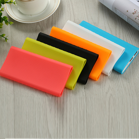 Besegad Silicone housse de protection peau pour nouveau Xiao mi Xiao mi 2 10000mAh chargeur portatif à deux bornes usb Powerbank PLM09ZM accessoire ► Photo 1/6