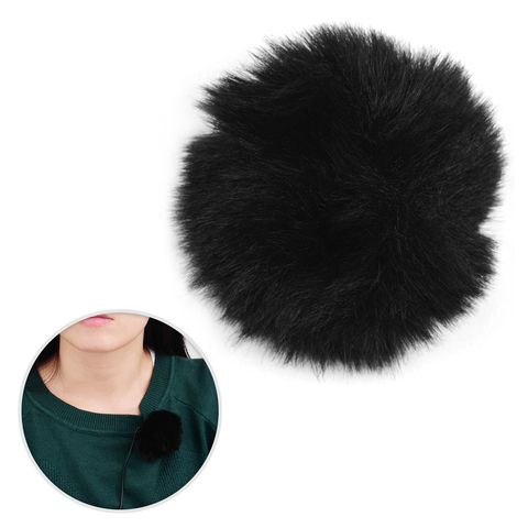 Universal Lavalier Microphone Furry Windscreen Fur Windshield Wind Muff Soft For SONY RODE BOYA Lapel Lavalier Mic 5mm ► Photo 1/6