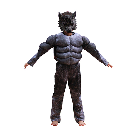 Costumes Cosplay d'halloween pour enfants, Costumes de loup, accessoires pour vêtements de Performance à l'école, vêtements Cosplay pour enfants, cadeaux pour enfants ► Photo 1/4