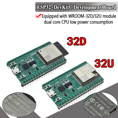 ESP32-DevKitC noyau ESP32 développement ESP32-WROOM-32D ESP32-WROOM-32U ► Photo 1/6