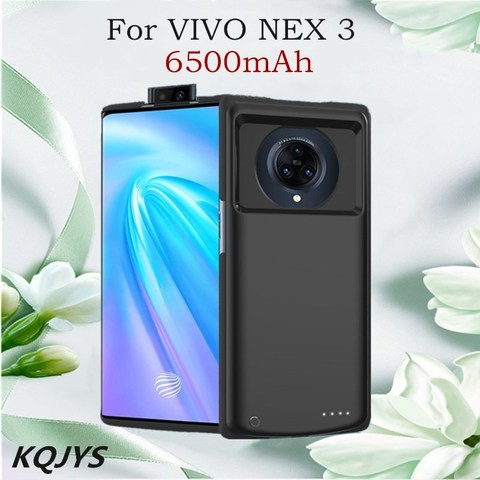 KQJYS 6500mAh chargeur de batterie de secours externe housses pour VIVO NEX 3 batterie externe charge étui pour VIVO d'alimentation NEX 3 boîtier de batterie ► Photo 1/6