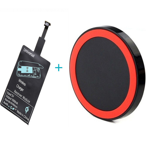 Rond Qi sans fil Kit de charge chargeur adaptateur récepteur Pad bobine récepteur pour iPhone8 X/5/6/7 Huawei Xiaomi tous les téléphones Android ► Photo 1/6