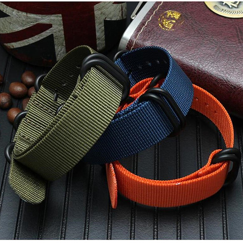 Bracelet NATO sport en Nylon pour Apple watch 5, 44mm 40mm iWatch 42mm 38mm, pour Apple watch 4 3 2 1 42/38mm ► Photo 1/6