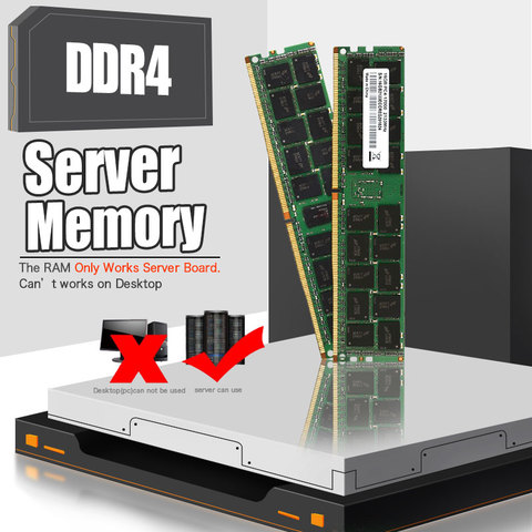 JINGSHA – mémoire de serveur modèle DDR4 ECC REG, capacité 4 go 8 go 16 go 32 go, fréquence d'horloge 2133/2400MHZ, compatible avec les cartes mères X99 et X99dual ► Photo 1/6