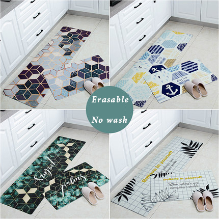 RULDGEE tapis en PVC PU imperméable | Antidérapant résistant à l'huile pour salon, tapis de cuisine moderne, tapis de chambre à coucher ► Photo 1/6