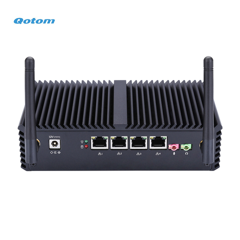 Mini PC sans fil Qotom avec processeur 4 Gigabit NIC et Core i3 i5 i7 pour construire un routeur pare-feu avancé ► Photo 1/6