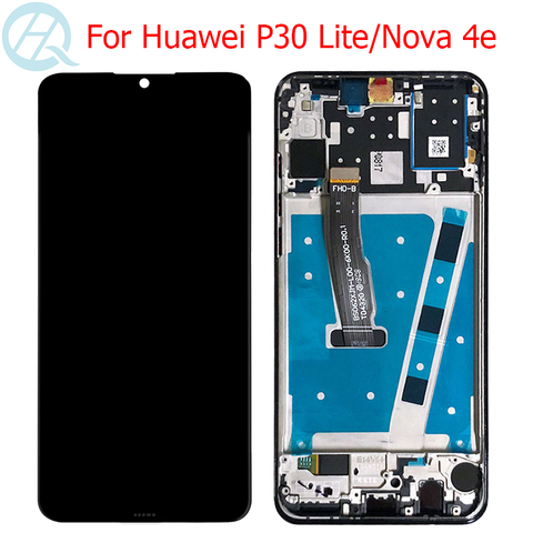 Bloc écran tactile LCD avec châssis, 6.15 pouces, pour Huawei P30 Lite Nova 4e MAR-LX1 LX2 AL01, Original ► Photo 1/6