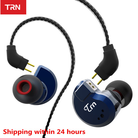 Écouteurs intra-auriculaires hybrides TRN V80 2DD 2BA, hi-fi, moniteur, oreillettes de Sport, de course, câble détachable, ZST V30 ES4 V90 BA5 ► Photo 1/6