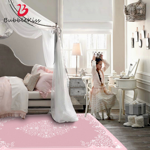 Tapis imprimé moderne Bubble Kiss, rose, pour salon, chambre de fille, plancher, chevet, 2022 ► Photo 1/6