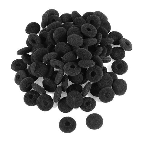 100 pièces noir éponge Earbud casque casquette oreillettes couverture remplacement ► Photo 1/2