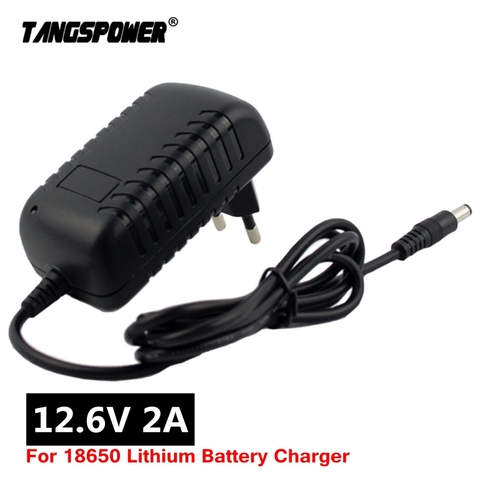 Chargeur de batterie au Lithium 12.6V 2A 18650, pour batterie Li-ion 12V 18650, pour perceuse électrique Portable, prise DC 5.5mm x 2.1mm ► Photo 1/6