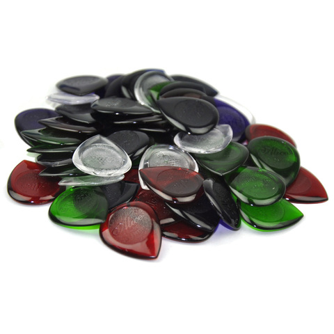 Lots de 50pcs 3mm petit coeur guitare médiator Plectrums pour guitare électrique Jazz basse couleurs assorties ► Photo 1/3