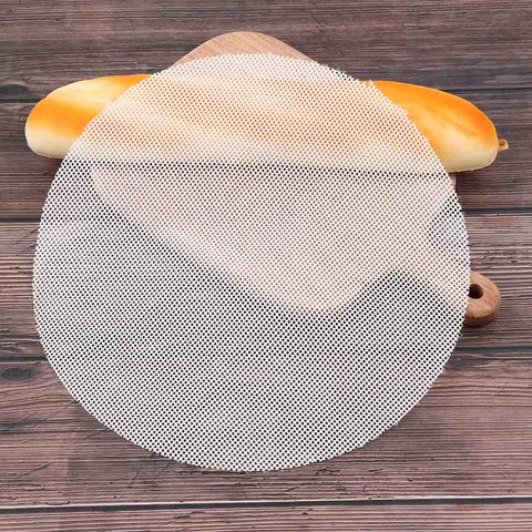 Tapis de cuisson à la vapeur rond en Silicone, 25cm, pour boulettes antiadhésives, outils de cuisson, maille domestique ► Photo 1/6