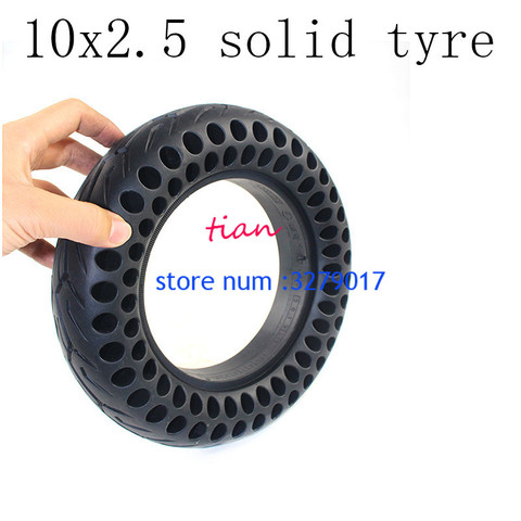 Tyre10x2.50Tire solide de 10 pouces | Livraison gratuite, convient au Scooter électrique, la conduite, le pneu de bicyclette, le Tube intérieur ► Photo 1/6